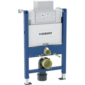 Asma klozet için Geberit Duofix elemanı, 82 cm, 12 cm Alpha gömme rezervuarlı, 6 / 3 litre