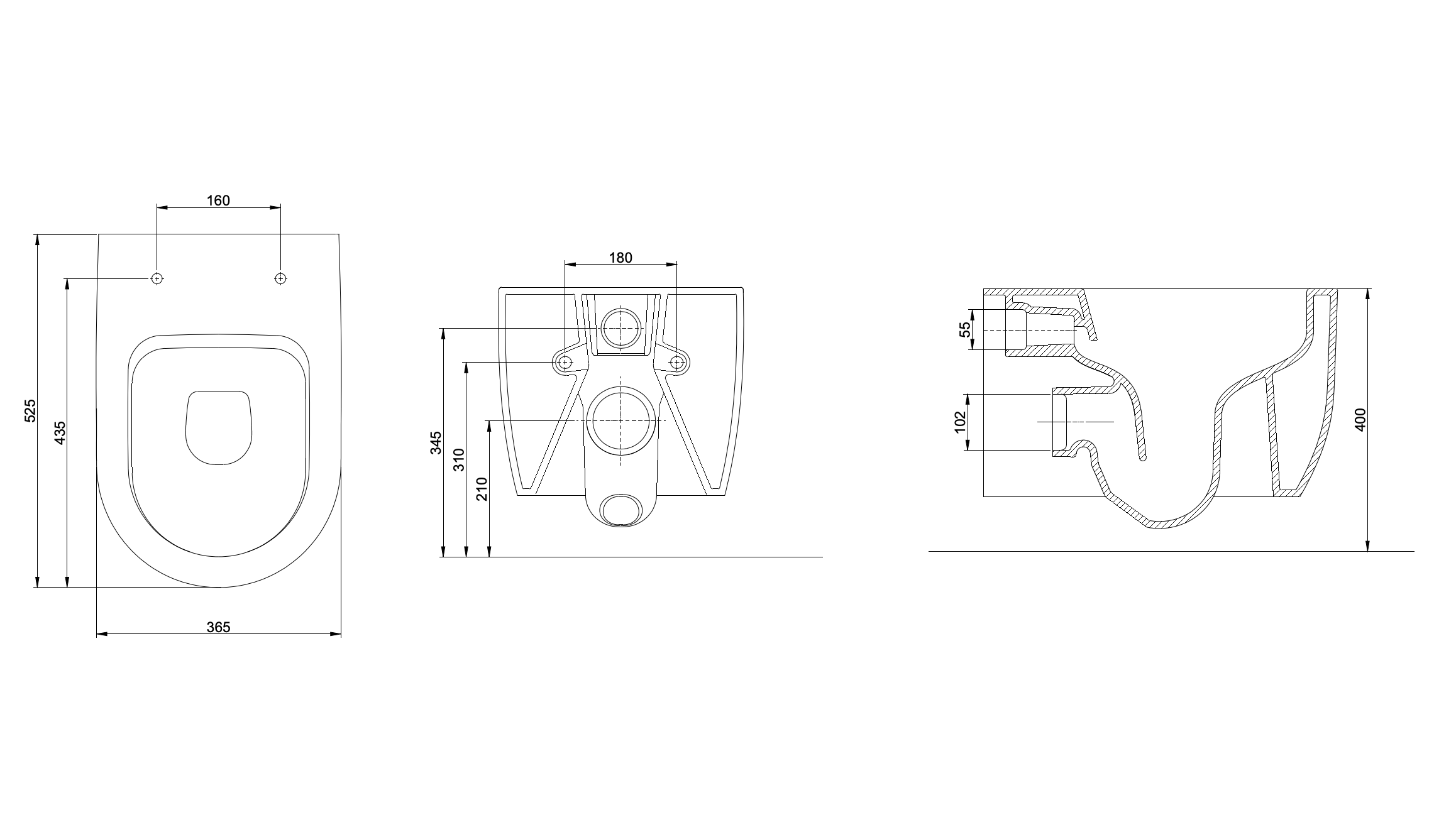 36 cm Siyah Altın Tezgah Üstü Çanak Lavabo