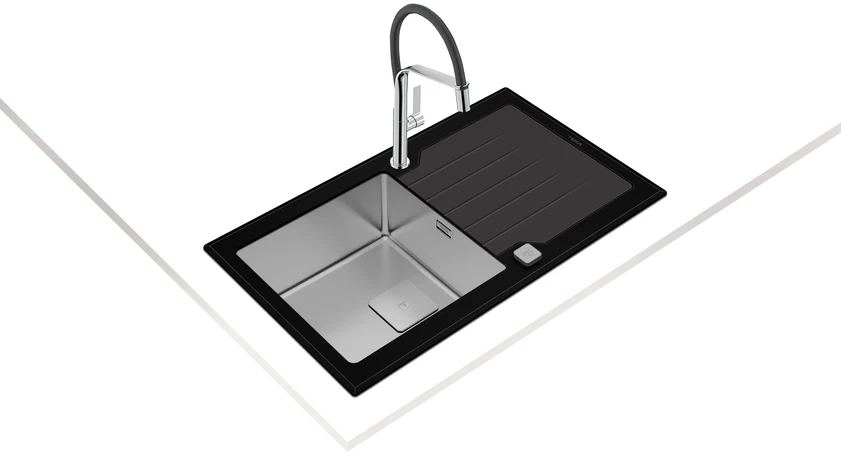 Tek Hazne ve Tek Damlalıklı Cam Eviye